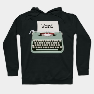 Typewriter Funny Word Hoodie